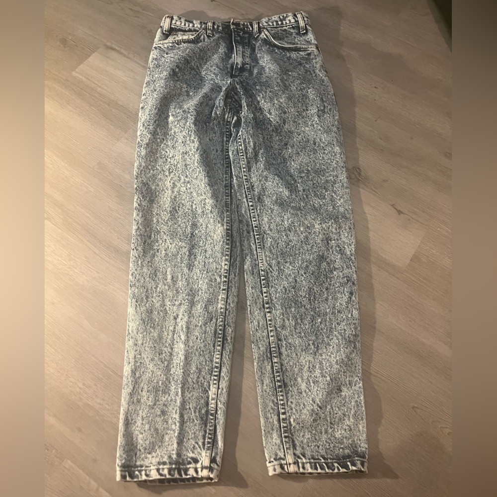 Vintage Orange Tab Levi 505 Acid Washed Jeans